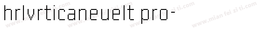 hrlvrticaneuelt pro字体转换